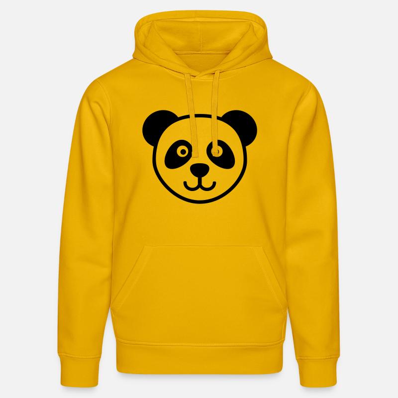 Panda - Sweat à capuche bio DRUMMER Stanley/Stella Unisexe - jaune spectre