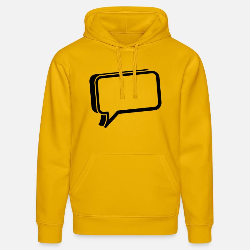 bulle de parole 3d - Sweat à capuche bio DRUMMER Stanley/Stella Unisexe - jaune spectre