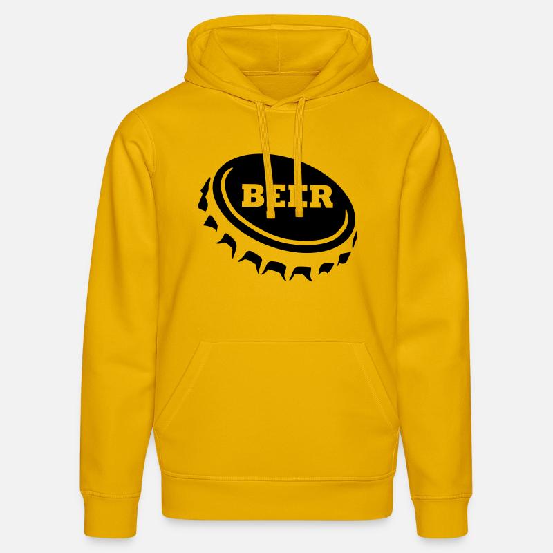 Beer - Sweat à capuche bio DRUMMER Stanley/Stella Unisexe - jaune spectre