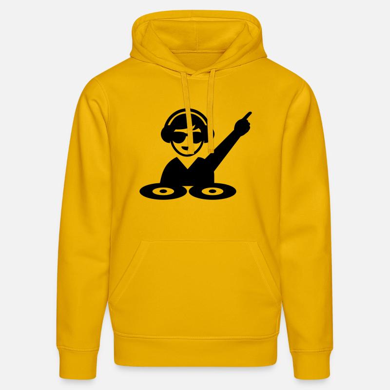 DJ - Sweat à capuche bio DRUMMER Stanley/Stella Unisexe - jaune spectre