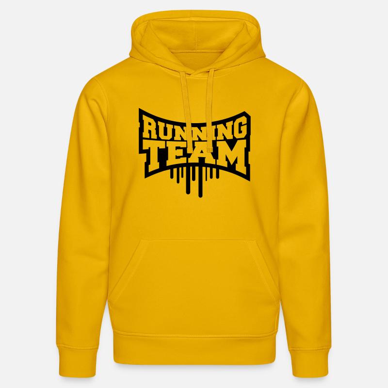 Cool Running Team Graffiti - Sweat à capuche bio DRUMMER Stanley/Stella Unisexe - jaune spectre