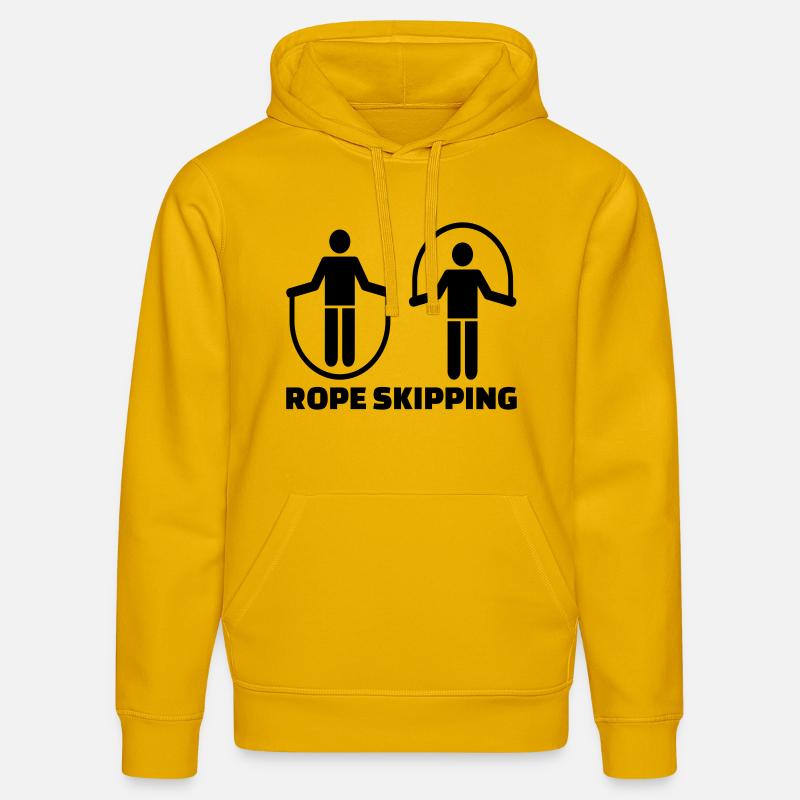 Rope skipping - Sweat à capuche bio DRUMMER Stanley/Stella Unisexe - jaune spectre
