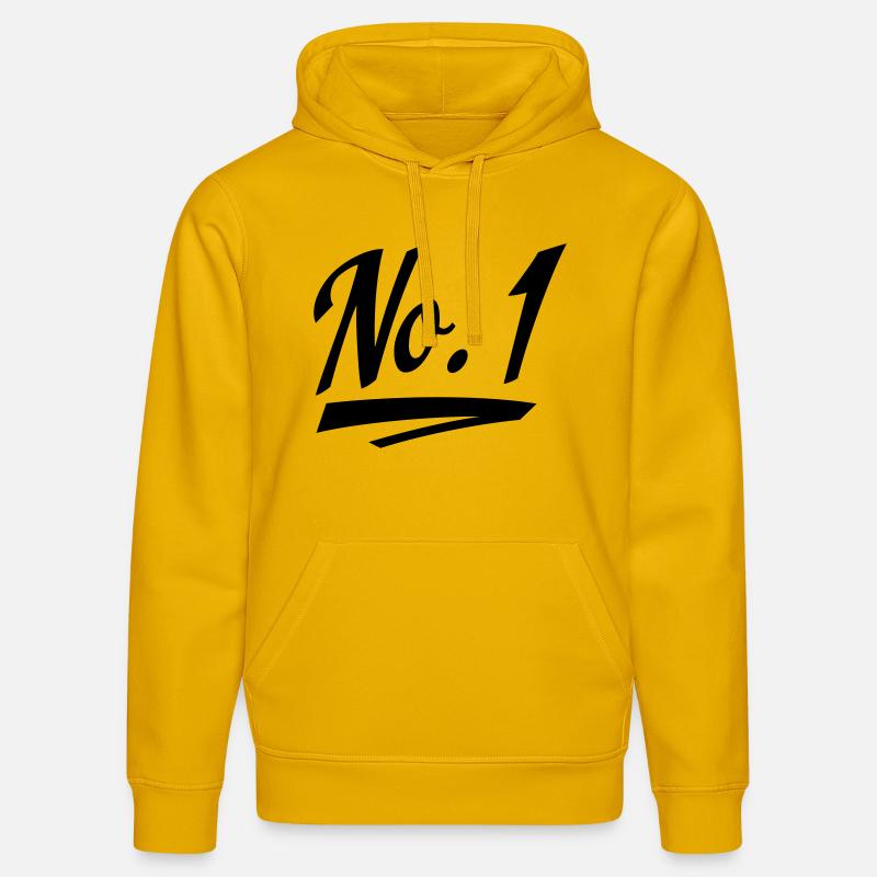 Numéro un - Sweat à capuche bio DRUMMER Stanley/Stella Unisexe - jaune spectre