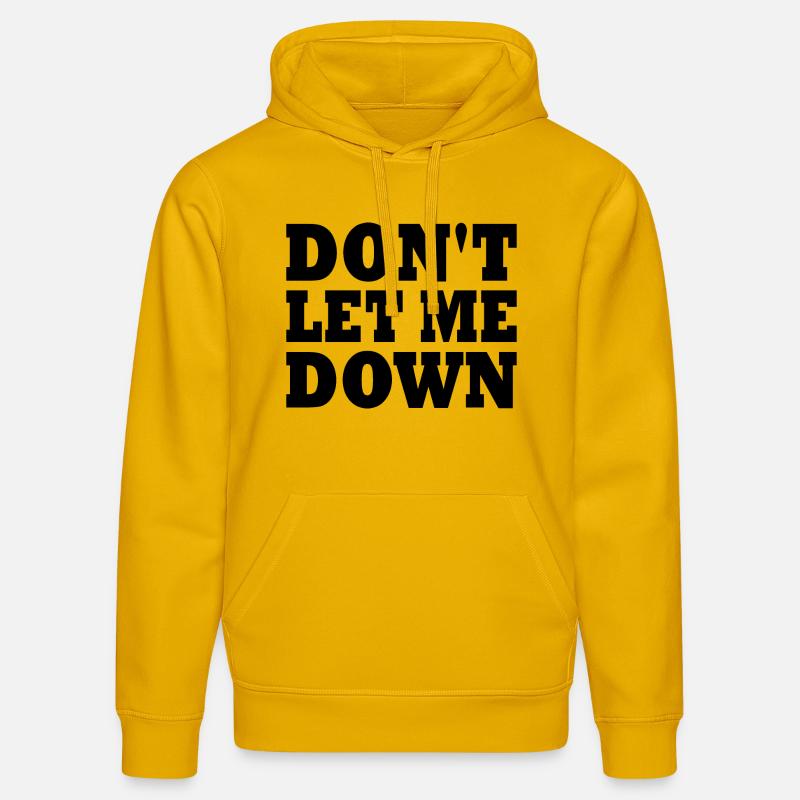 Don't let me down - Sweat à capuche bio DRUMMER Stanley/Stella Unisexe - jaune spectre