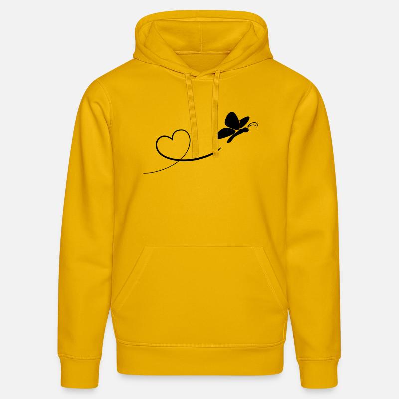 schmetterling - Sweat à capuche bio DRUMMER Stanley/Stella Unisexe - jaune spectre