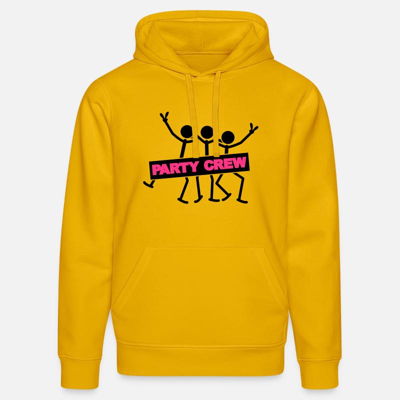 Party Crew Team - Sweat à capuche bio DRUMMER Stanley/Stella Unisexe - jaune spectre