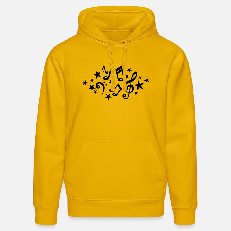 Notes - Sweat à capuche bio DRUMMER Stanley/Stella Unisexe - jaune spectre