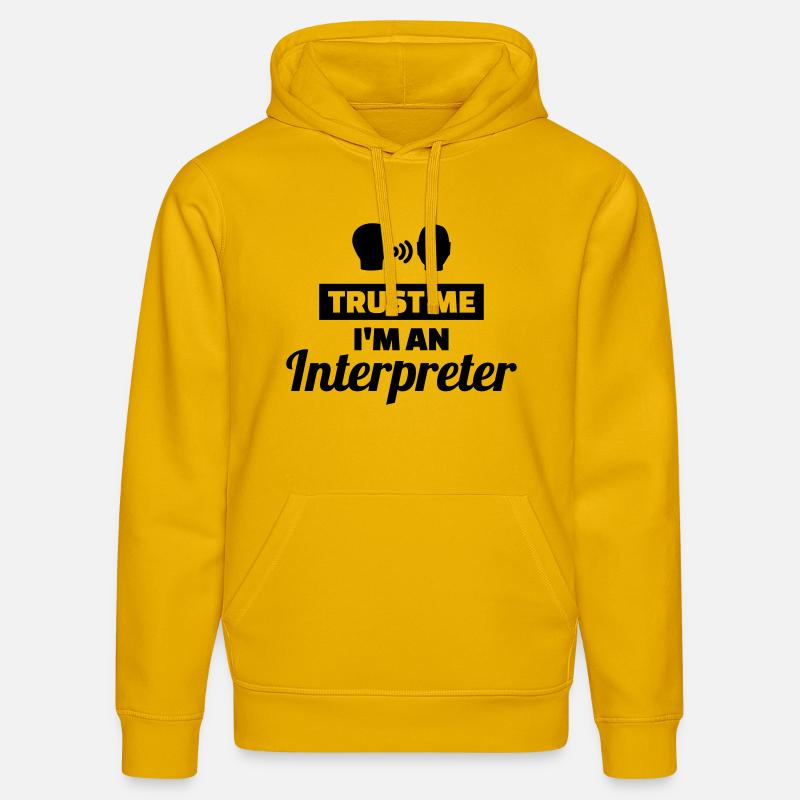 Dolmetscher - Stanley/Stella Unisex Bio-Hoodie DRUMMER  - Spektralgelb