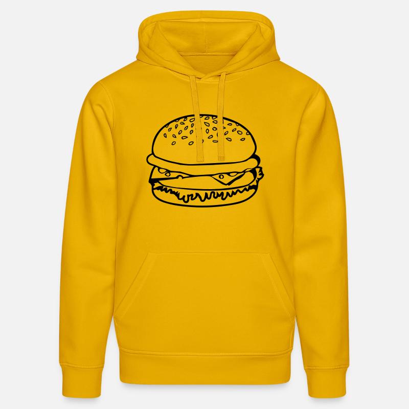 Hamburger de restauration rapide - Sweat à capuche bio DRUMMER Stanley/Stella Unisexe - jaune spectre