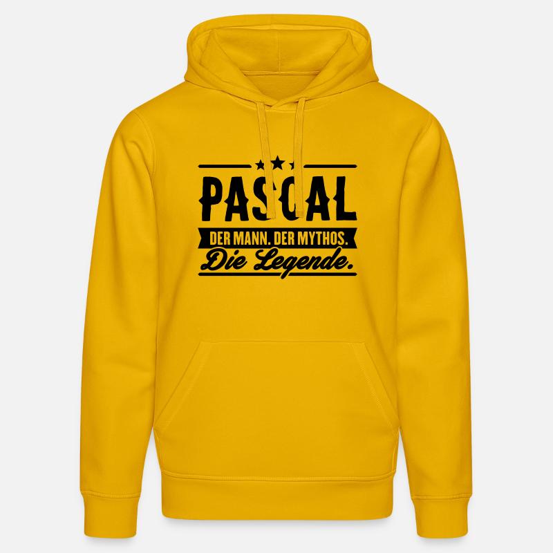 Man Myth Legend Pascal - Sweat à capuche bio DRUMMER Stanley/Stella Unisexe - jaune spectre