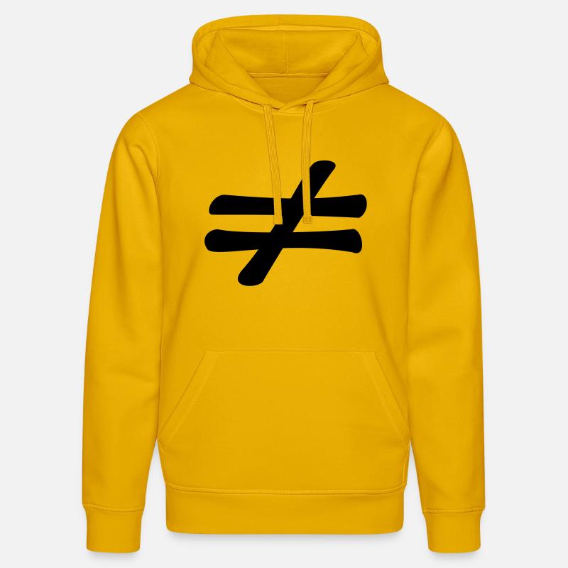 different - Sweat à capuche bio DRUMMER Stanley/Stella Unisexe - jaune spectre