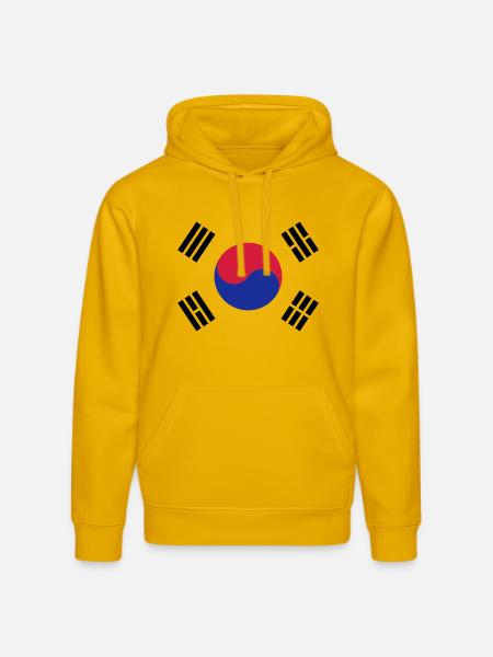 Korean Flag - Stanley/Stella Unisex Bio-Hoodie DRUMMER - Spektralgelb