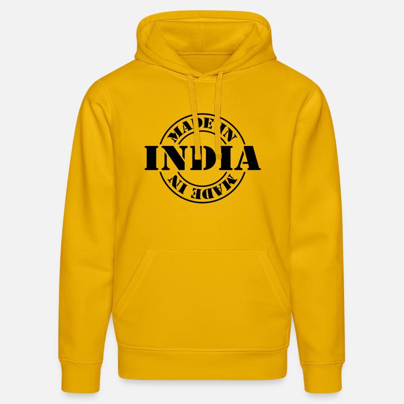 made in india m1k2 - Sweat à capuche bio DRUMMER Stanley/Stella Unisexe - jaune spectre