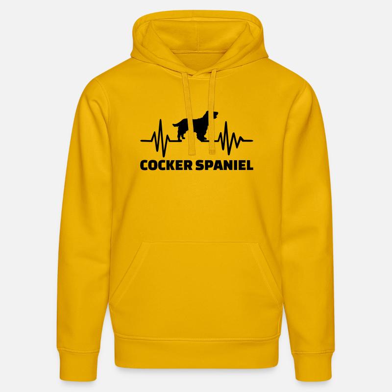 Cocker Spaniel - Sweat à capuche bio DRUMMER Stanley/Stella Unisexe - jaune spectre