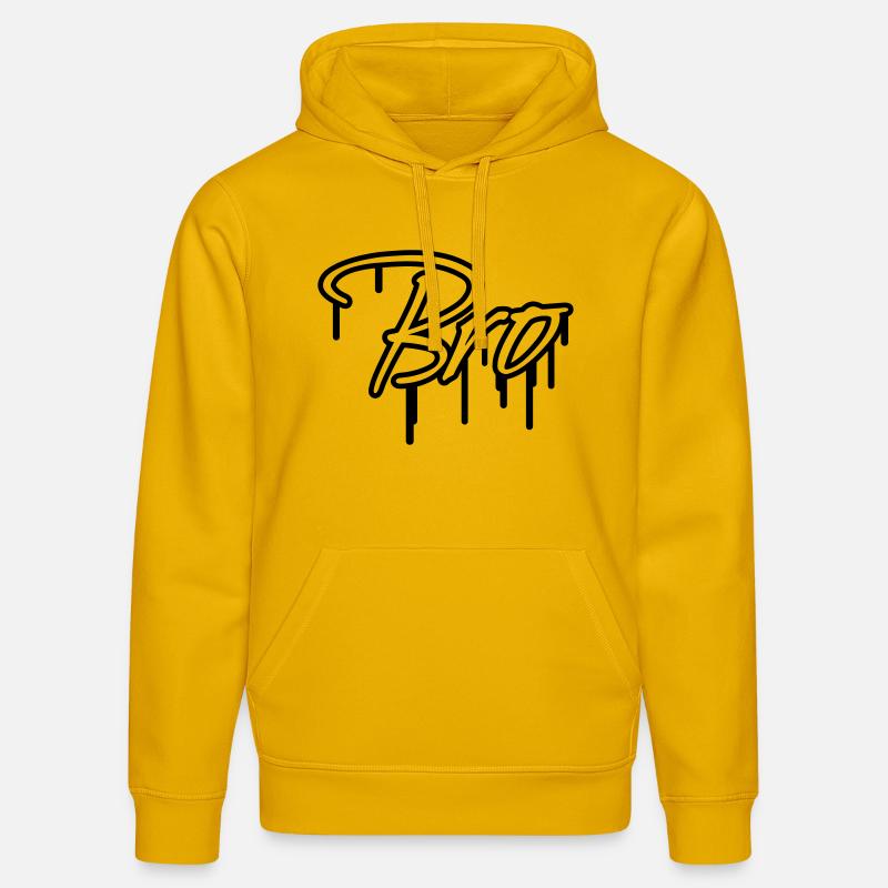 Bro Graffiti Design - Sweat à capuche bio DRUMMER Stanley/Stella Unisexe - jaune spectre