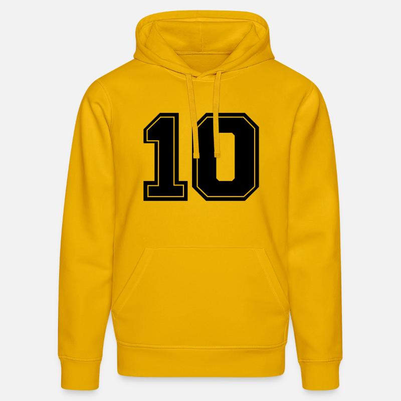 10number - Sweat à capuche bio DRUMMER Stanley/Stella Unisexe - jaune spectre