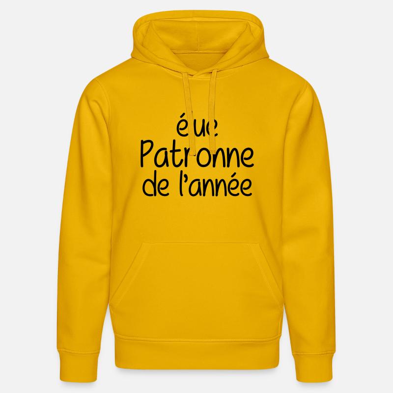 élue Patronne de l'année - Sweat à capuche bio DRUMMER Stanley/Stella Unisexe - jaune spectre