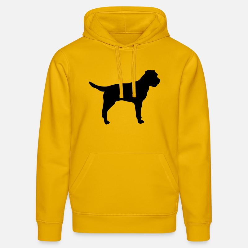 Border Terrier - Sweat à capuche bio DRUMMER Stanley/Stella Unisexe - jaune spectre