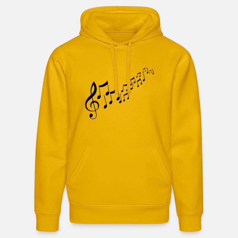 Clefs Dansante - Sweat à capuche bio DRUMMER Stanley/Stella Unisexe - jaune spectre