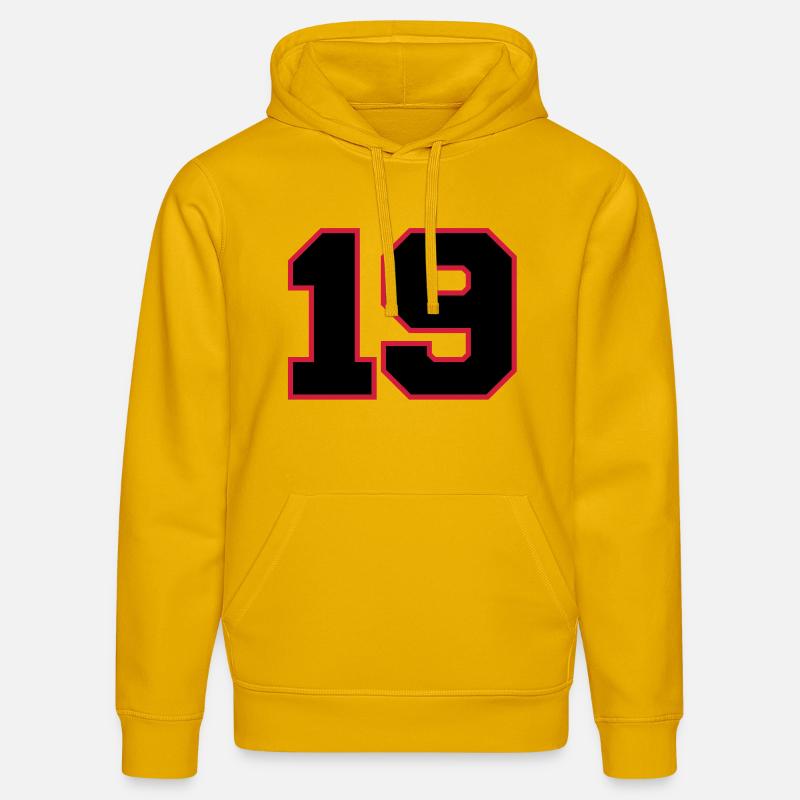 Number19 - Sweat à capuche bio DRUMMER Stanley/Stella Unisexe - jaune spectre