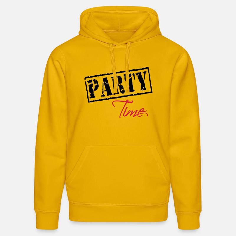Party Time - Sweat à capuche bio DRUMMER Stanley/Stella Unisexe - jaune spectre