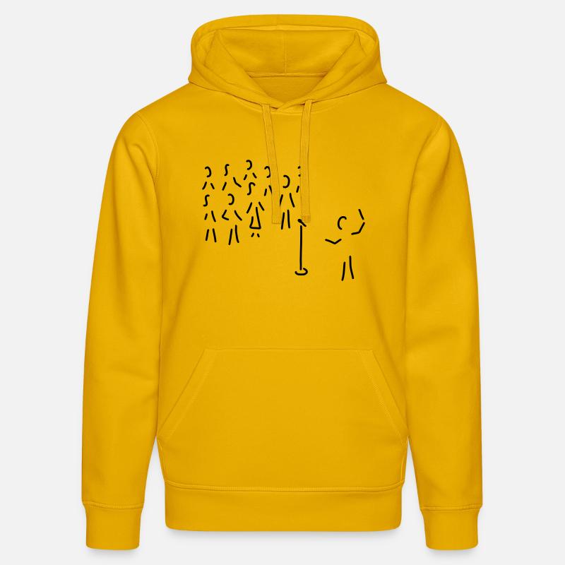 chor-gesang mit dirigent - Stanley/Stella Unisex Bio-Hoodie DRUMMER  - Spektralgelb