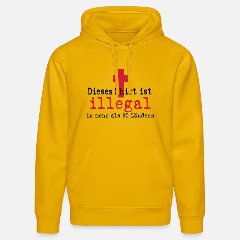 illegal - Stanley/Stella Unisex Bio-Hoodie DRUMMER  - Spektralgelb