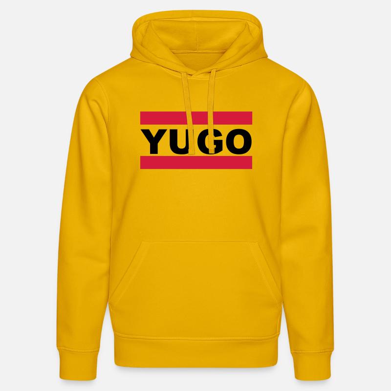 yugo - Sweat à capuche bio DRUMMER Stanley/Stella Unisexe - jaune spectre