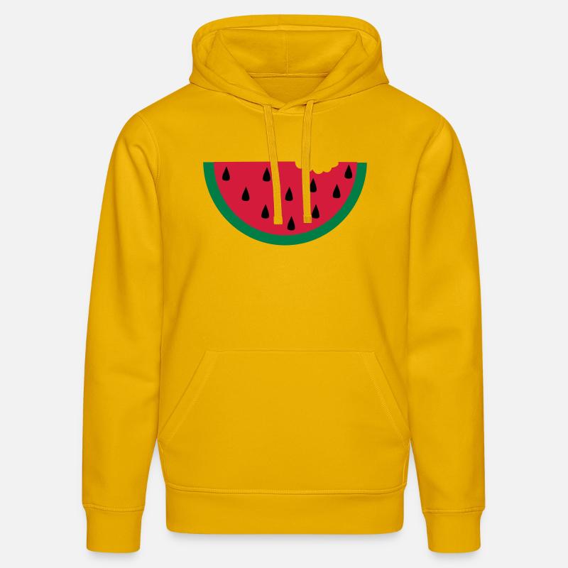 fruit pastèque pastèque - Sweat à capuche bio DRUMMER Stanley/Stella Unisexe - jaune spectre