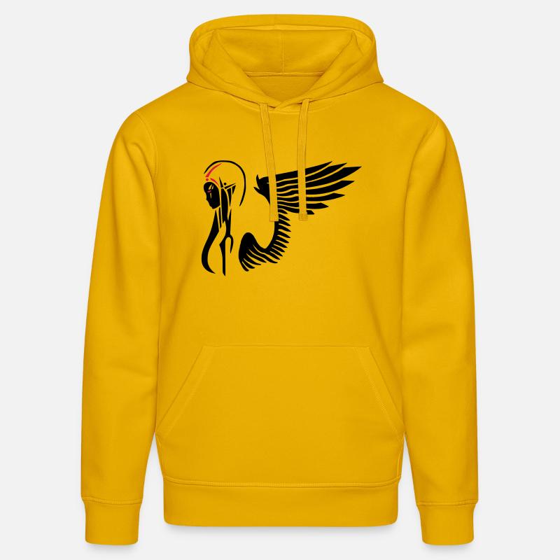 angel02 - Sweat à capuche bio DRUMMER Stanley/Stella Unisexe - jaune spectre