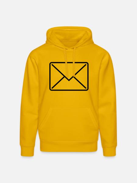 briefumschlag_icon1 - Stanley/Stella DRUMMER Unisex Organic Hoodie - spectra yellow