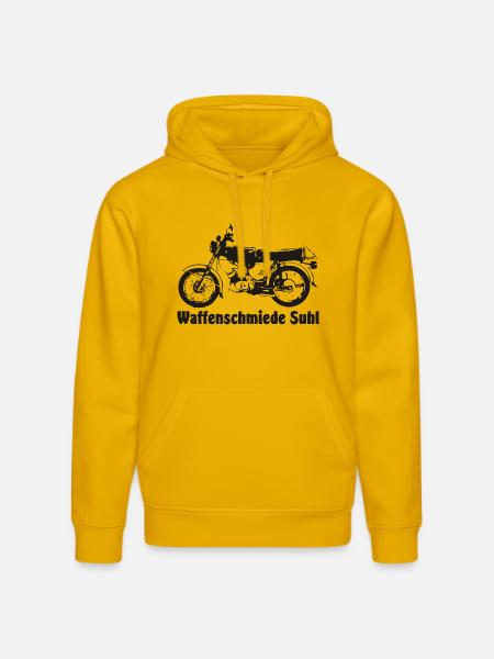 Simson S51 Waffenschmiede - Stanley/Stella Unisex Bio-Hoodie DRUMMER - Spektralgelb