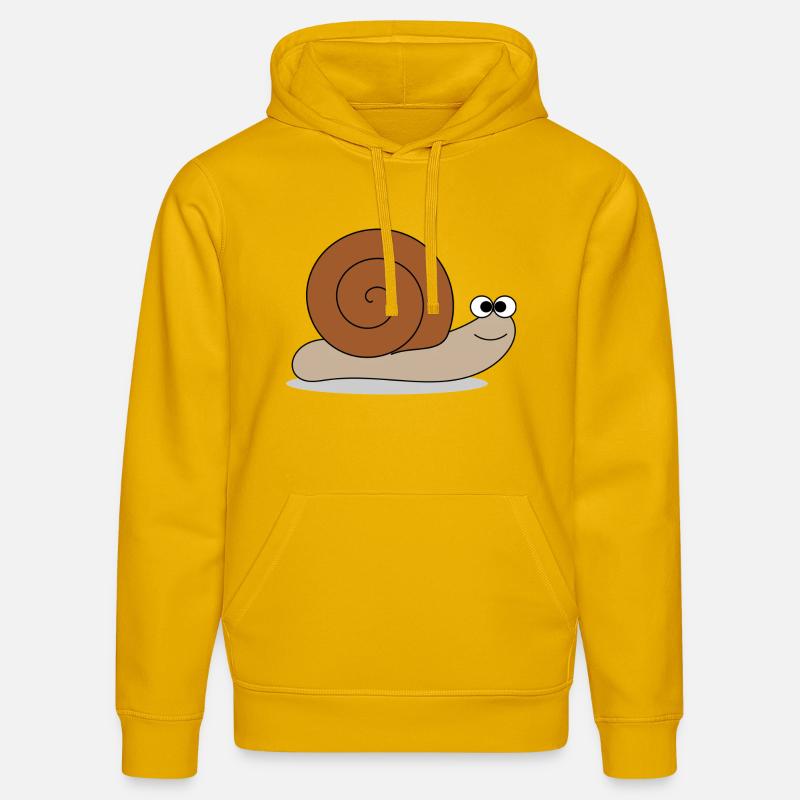Brown snail - Stanley/Stella Unisex Bio-Hoodie DRUMMER  - Spektralgelb