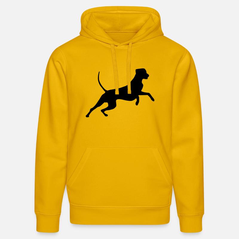 rhodesian_ridgeback_cb - Sweat à capuche bio DRUMMER Stanley/Stella Unisexe - jaune spectre