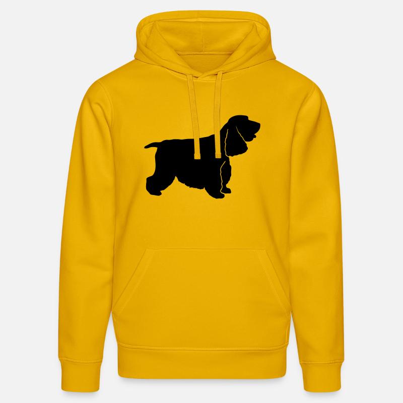 Cocker Spaniel - Sweat à capuche bio DRUMMER Stanley/Stella Unisexe - jaune spectre