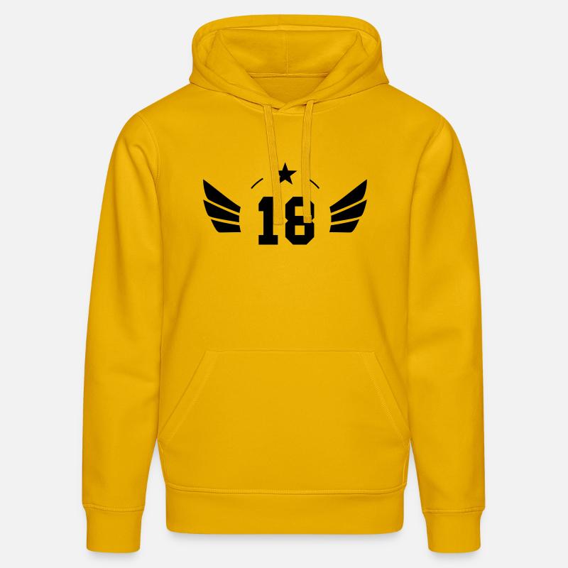 18 ans - Sweat à capuche bio DRUMMER Stanley/Stella Unisexe - jaune spectre