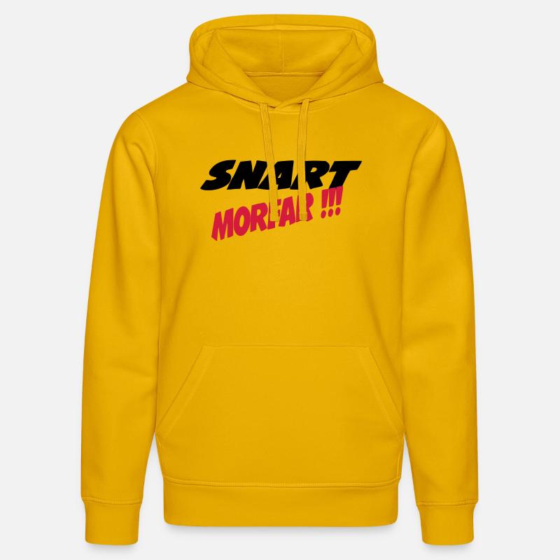 Snart morfar !! - Sweat à capuche bio DRUMMER Stanley/Stella Unisexe - jaune spectre
