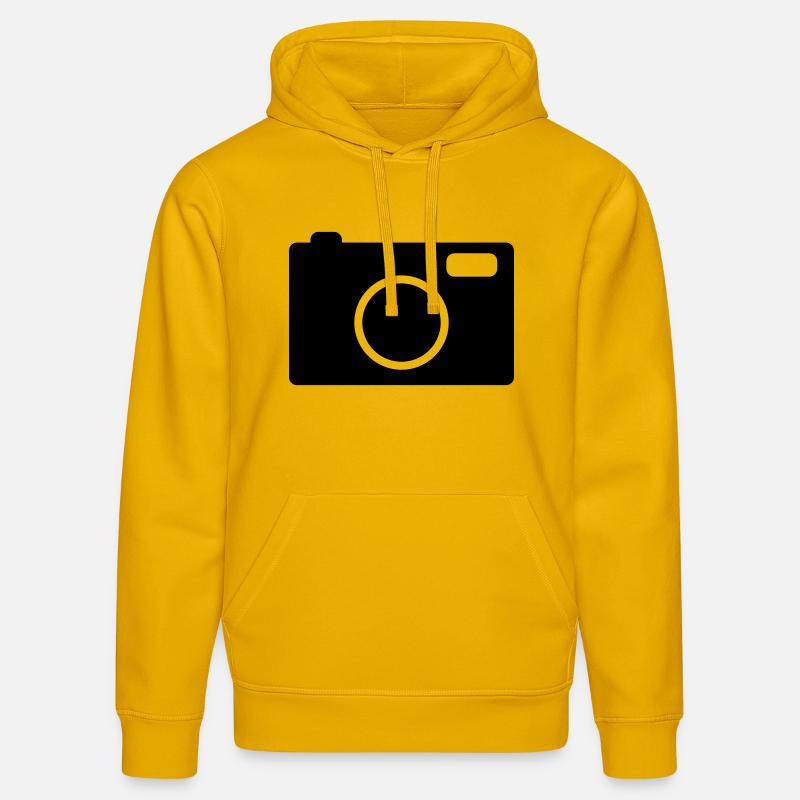 camera - Sweat à capuche bio DRUMMER Stanley/Stella Unisexe - jaune spectre