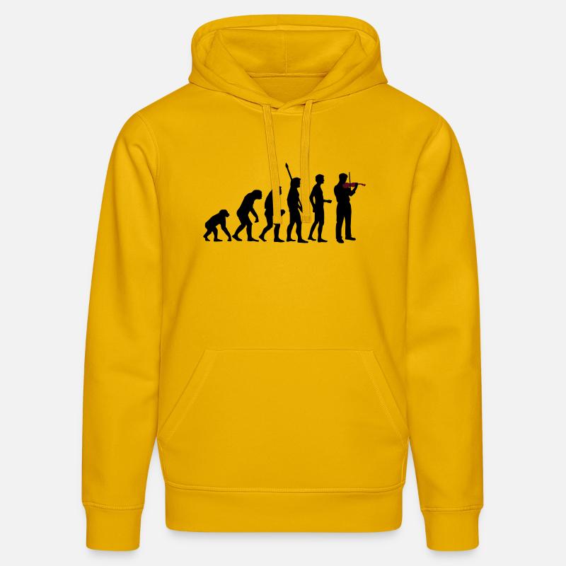 evolution_geiger - Sweat à capuche bio DRUMMER Stanley/Stella Unisexe - jaune spectre