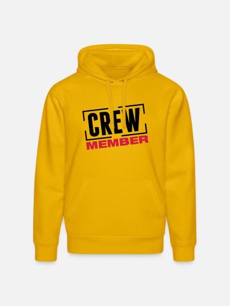 crew_member_design_bs2 - Sweat à capuche bio DRUMMER Stanley/Stella Unisexe - jaune spectre
