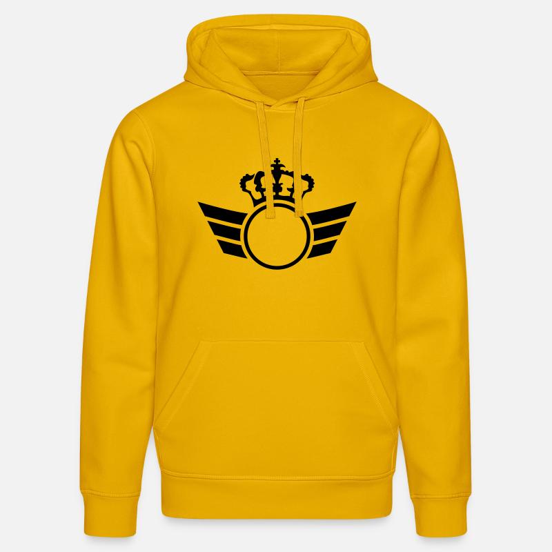 Crown Logo - Sweat à capuche bio DRUMMER Stanley/Stella Unisexe - jaune spectre