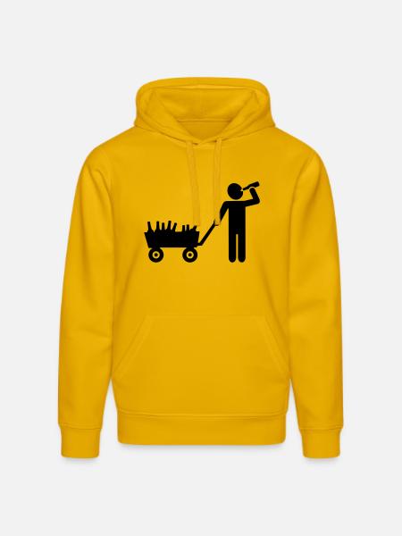 Alcool - Sweat à capuche bio DRUMMER Stanley/Stella Unisexe - jaune spectre