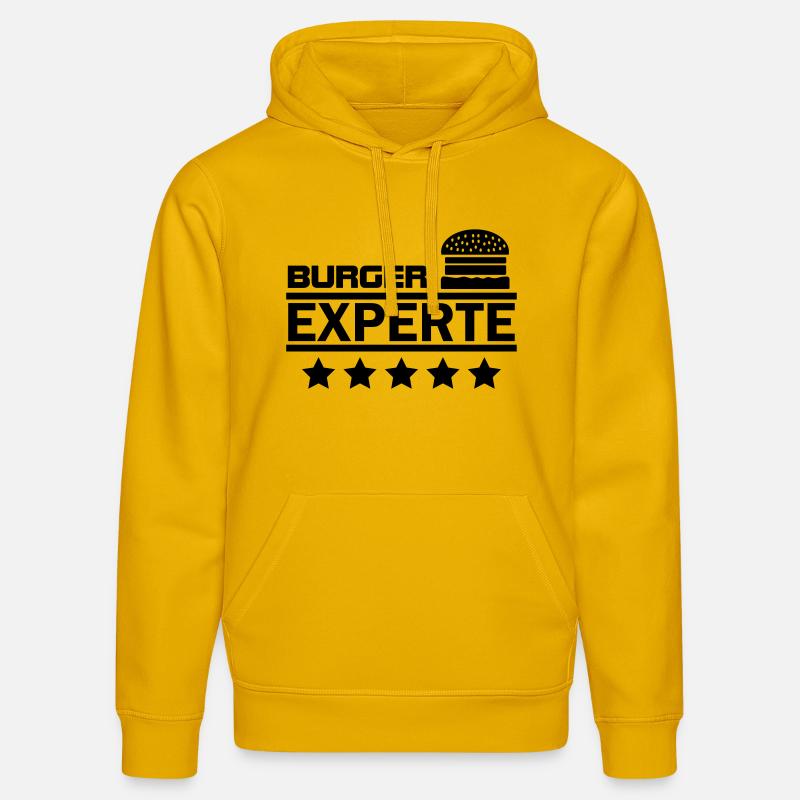 burger experte - Stanley/Stella Unisex Bio-Hoodie DRUMMER  - Spektralgelb
