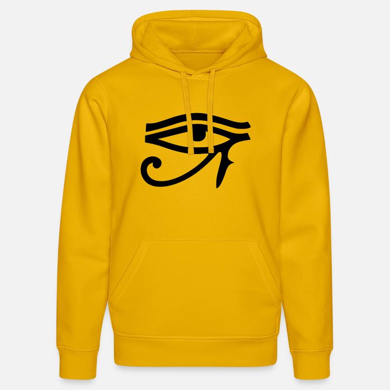 oeil d'Horus - Sweat à capuche bio DRUMMER Stanley/Stella Unisexe - jaune spectre