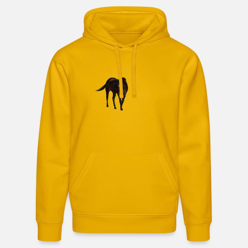 Cheval - Sweat à capuche bio DRUMMER Stanley/Stella Unisexe - jaune spectre