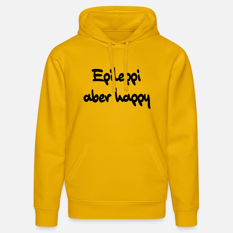 epileppi mais heureux - Sweat à capuche bio DRUMMER Stanley/Stella Unisexe - jaune spectre