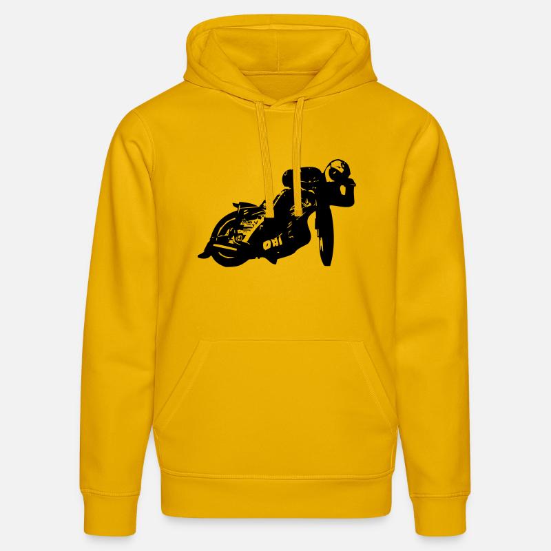 speedway - Sweat à capuche bio DRUMMER Stanley/Stella Unisexe - jaune spectre