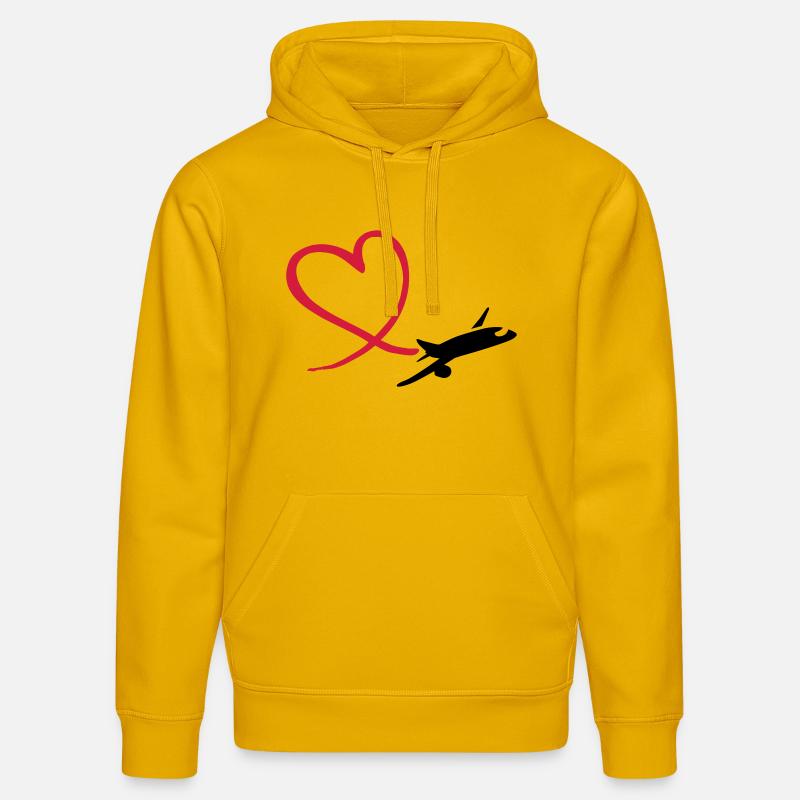 Avion - Sweat à capuche bio DRUMMER Stanley/Stella Unisexe - jaune spectre