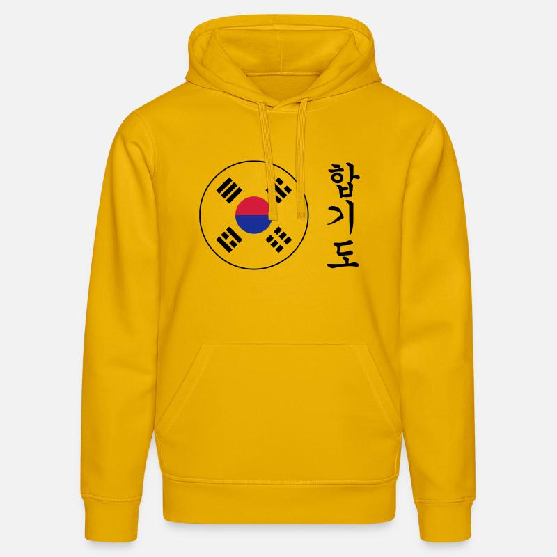 Hapkido / Hapkidoin / Martial Arts / Fight - Sweat à capuche bio DRUMMER Stanley/Stella Unisexe - jaune spectre