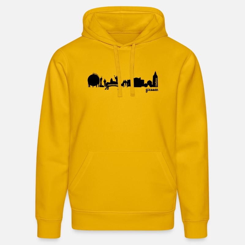 Gießen Skyline - Stanley/Stella Unisex Bio-Hoodie DRUMMER  - Spektralgelb